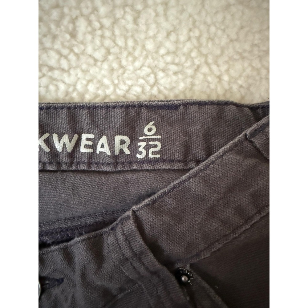 Dovetail Workwear Britt Utility Pants Womens 6 Gray Double Knee Carpenter Canvas - Picture 6 of 14